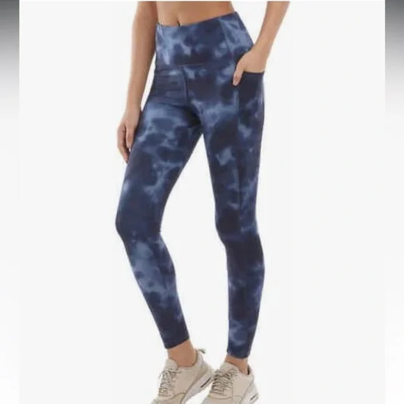 Danskin Leggings in Navy Tie-dye size Large - Picture 2 of 5